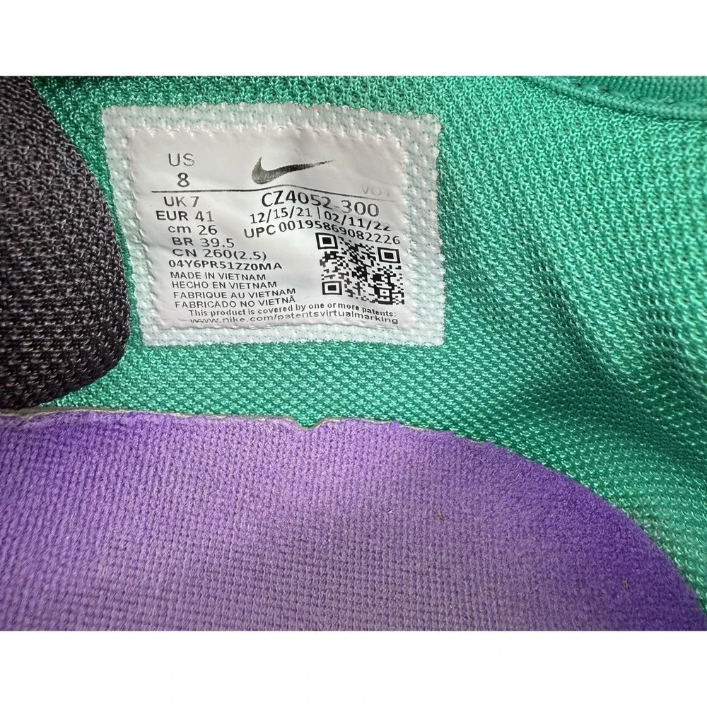 Nike LeBron Witness 6 Emerald Berry South Beach James Gang Shoes Mens 8 CZ4052-3